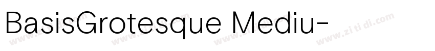 BasisGrotesque Mediu字体转换